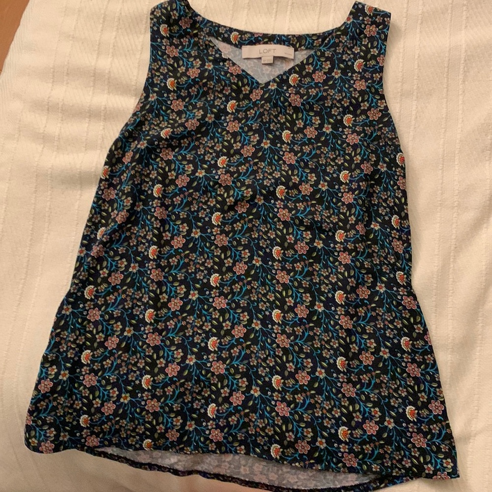 Loft Flower Tank Blouse